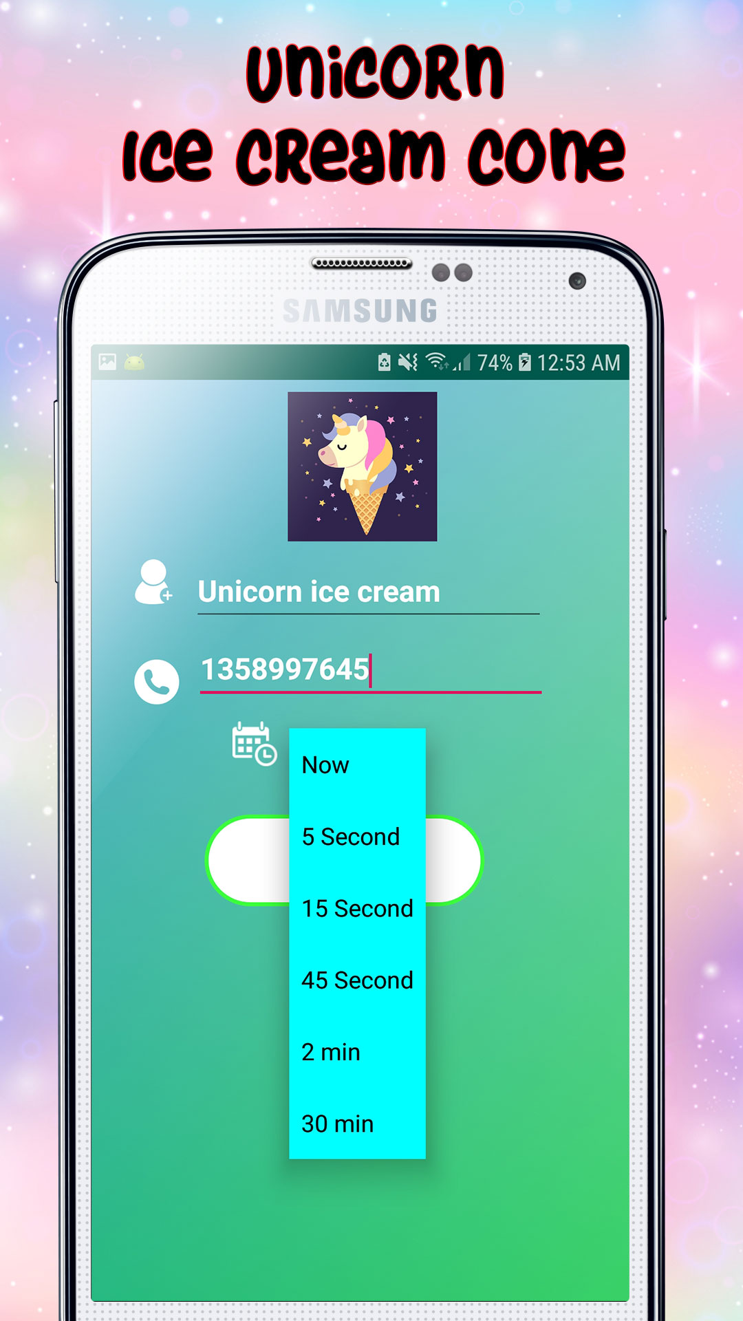 A Real Live Voice Call From A Unicorn Ice Cream Cone - Free Fake Phone Call ID PRO 2019 - PRANK FOR KIDS! - Thumbnail 5