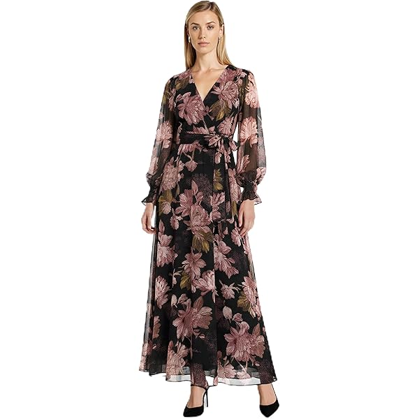 Amazon.com: Anne Klein Twist Front Maxi Dress : Clothing, Shoes & Jewelry