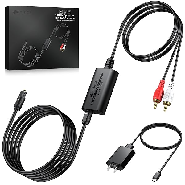 Neoteck Digital To Analog Audio Converter - SPDIF To RCA With 7ft Cable