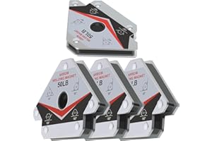 VASTOOLS Welding Magnet, 4pc, Heavy Duty Multi-Purpose Magnetic Angle Holder, 4-3/4 in. 50LB, for Easy Welding, Tacking or So