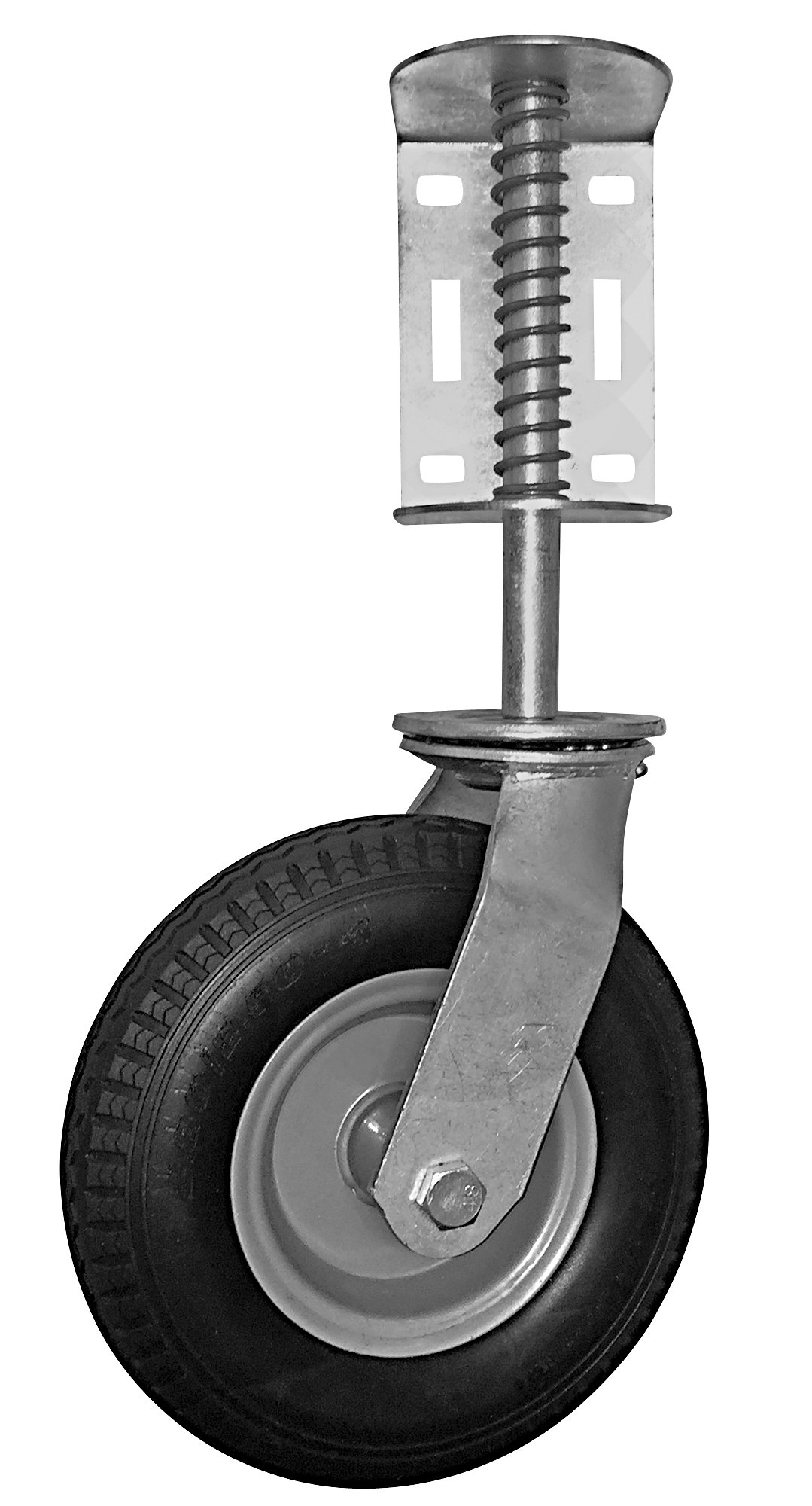 Shepherd Hardware 8734 Heavy Duty Flat Free SpringLoaded Gate Caster