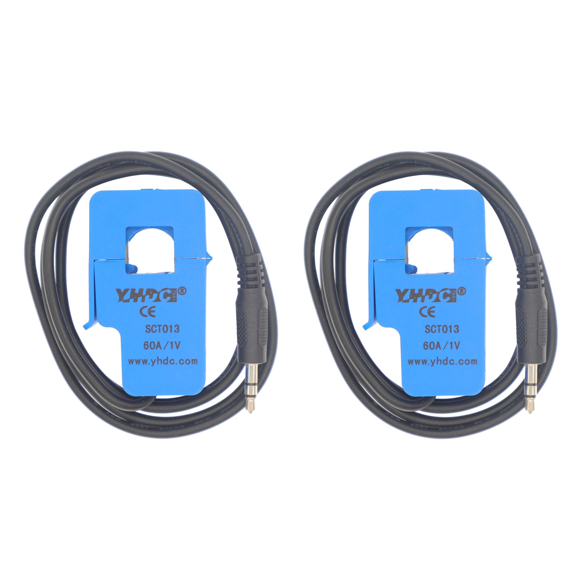 2PCS SCT013-060 60A 1V Non-invasive Split Core Current Transformer Sensor