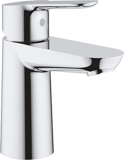 GROHE BauEdge Single Lever Basin Mixer Tap Chrome 28mm Ceramic Cartridge Water
