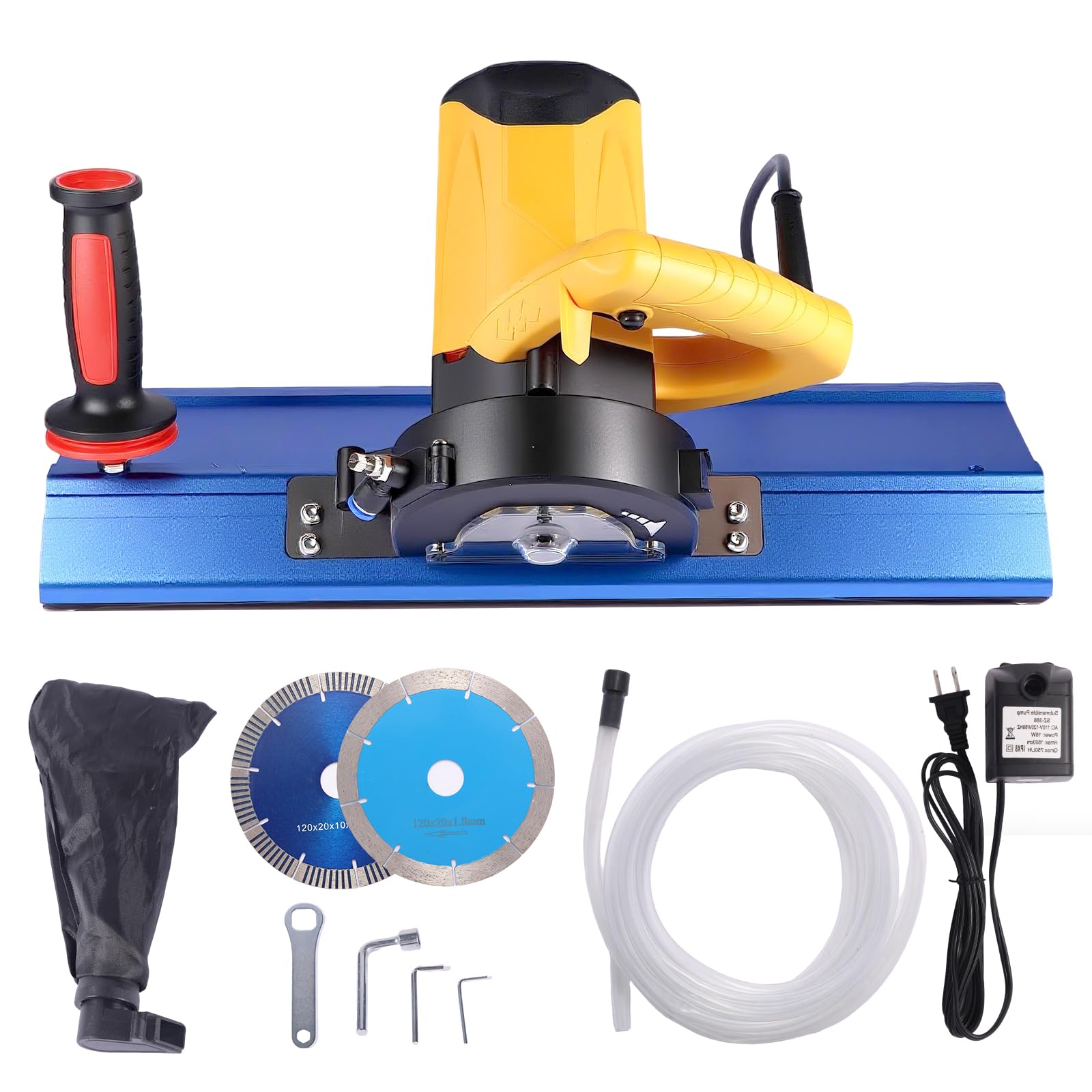 Photo 1 of Tile Edge Beveling Tool with 16-Roller Base, 43° Angle Chamfer Machine with Water Cooling & Dust Bag, for Tiles, Paving Stones & Marble|Tile Cutter|Tile Saw