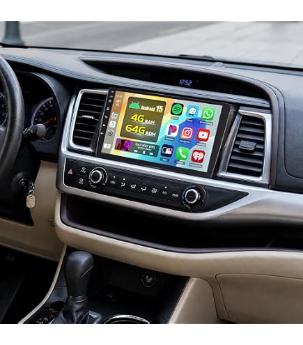 Car Stereo for Toyota Highlander 2014 2015 2016 2017 2018 2019