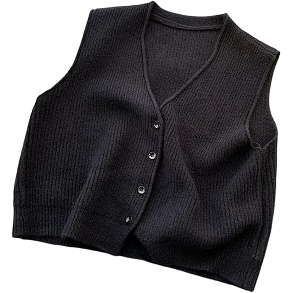 thumbnail image 2 of Sleeveless Knit Cardigan Women's 2025 Summer Sweater Vest - Button Down Tank Top Sleeveless Sweater Women 2 of 12