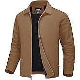 MAGNIVIT Men's Lightweight Jackets Light Windbreaker Full Zip Up Stylish Golf Coat Business Work Casual Dress
