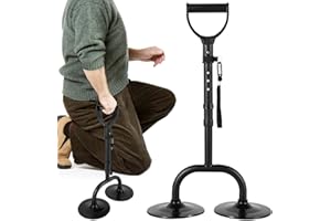 Adjustable Mobility Aid Tool - 20.4" to 23.6" 5 Level Height Adjustment Standing Mobility Aid, Portable Standing Up Assistanc