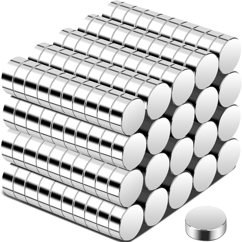 MIN CI 200 Pack Neodymium Magnets 5x2mm Small Flat Neodym Fridge Craft