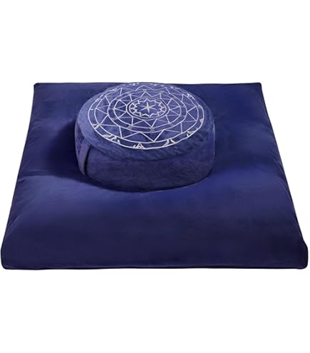 Amazon.com: hunnidspace Meditation Zafu Cushion Set with Buckwheat