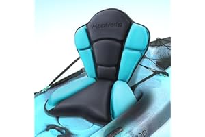 Montekin Thickened Kayak Seat with Back Support, Sit On Top Cushioned Canoe Backrest Molded Foam Seat for SUP Paddle Board Fishing Boat Long Trip