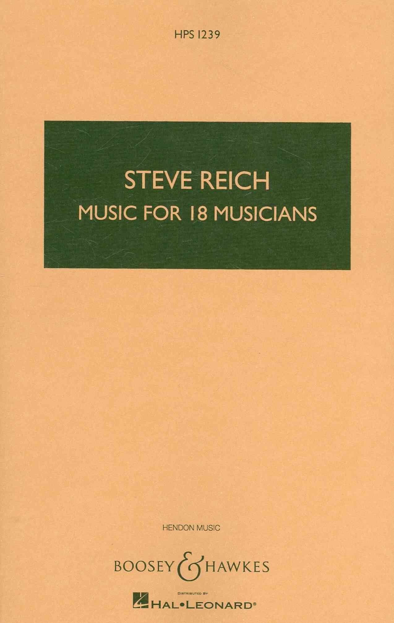 Music for 18 Musicians: For Ensemble (HPS 1239, 1239)