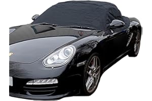 ToughLenny Soft Top Roof Protector Half Cover Compatible with Porsche Boxster Convertibles – Custom-Fit, Shields Against Sun,