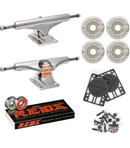 Amazon.com : Independent Skateboard Trucks 129 Mid + 53mm Spitfire