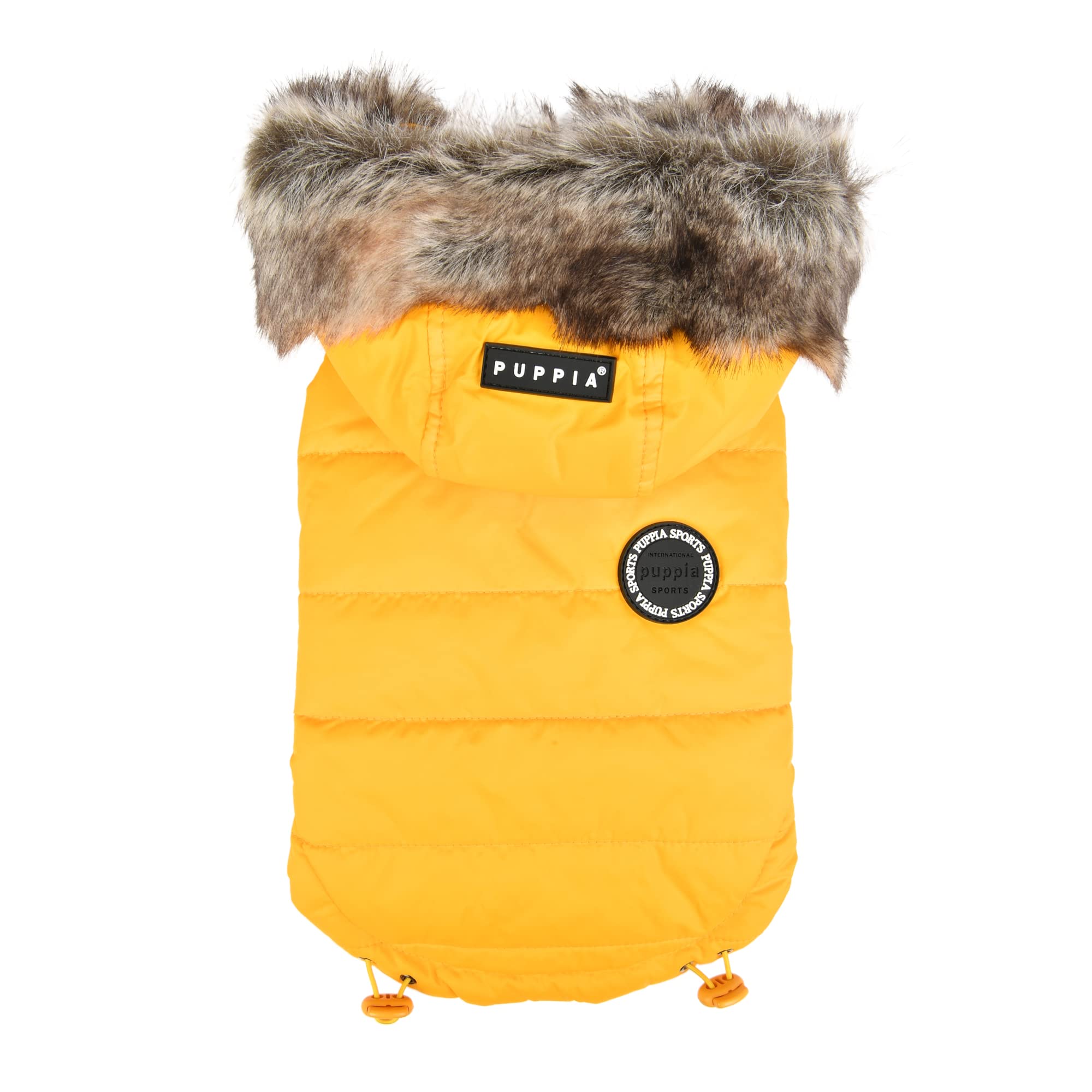 Puppia Dog Coat for small and medium dogs - HOLLIS - cozy warmth and comfort - dog jacket, Yellow