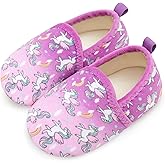 Scurtain Unisex Big Kids Little Kids Slippers Socks Artificial Woolen Slippers with Non-slip Rubber Sole for Big Boys Girls Little Boys Girls