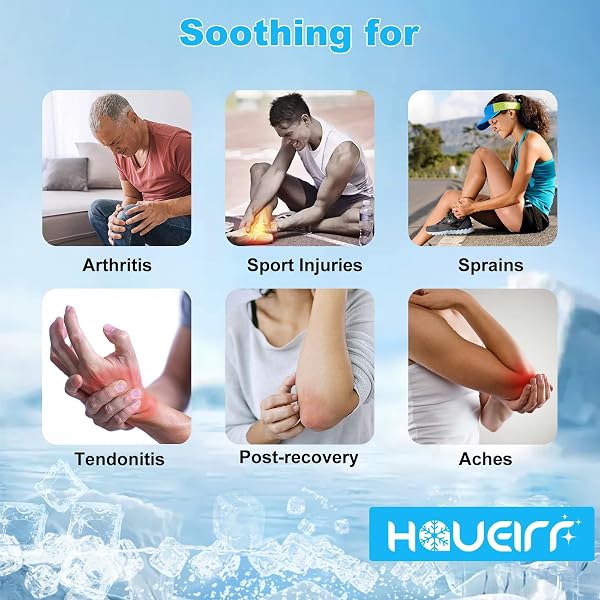 HAUELRR KNEE ICE PACK WRAP WITH COMPRESSION SLEEVE, FLEXIBLE GEL ICE WRAP FOR KNEE, ELBOW, ANKLE, FOOT, REUSABLE HOT & COLD THERAPY FOR INJURIES, PAIN RELIEF, MENISCUS, ACL, MCL RECOVERY-XS