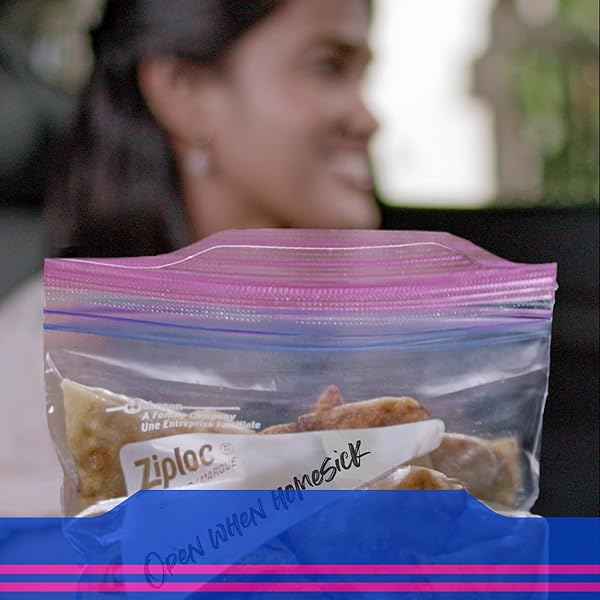 ZIPLOC HALF GALLON MARINADE FOOD STORAGE BAGS FOR MEAL PREP, GRIP ‘N SEAL TECHNOLOGY FOR EASIER GRIP, OPEN, AND CLOSE, 24 COUNT