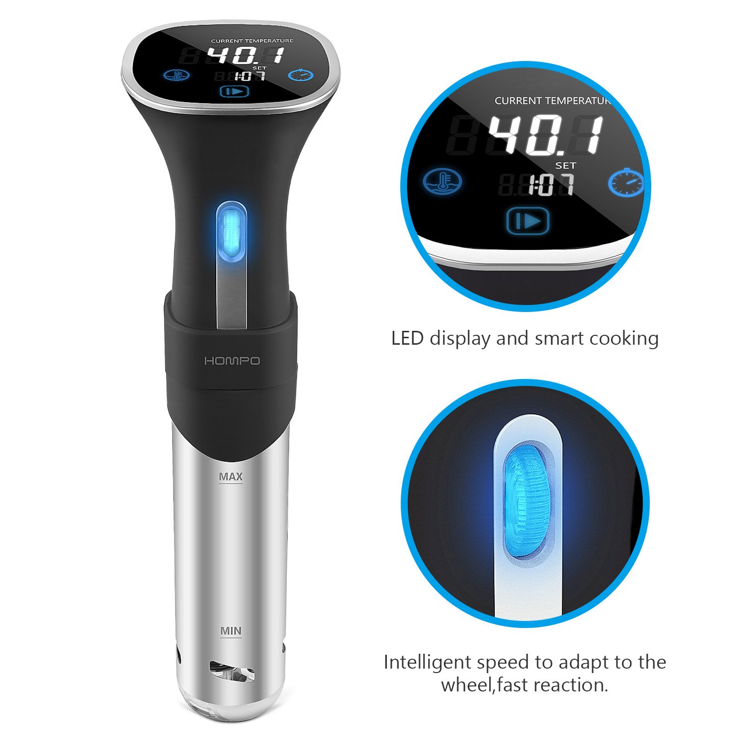 Sous Vide Cooker HOMPO Immersion Circulator Joule Precise Cooking