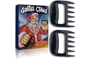 Meat Claws for Shredding. Santa's BBQ Claws. Funny Stocking Stuffers for Men Dads Grillers, Boss Boyfriend Christmas Gift Box. Barbecue Pulled Pork Shredder Funny Grill Tool Pelto Kitchen Gadget