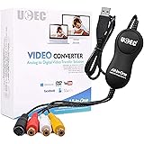 UCEC USB 2.0 Video Capture Card Device, VHS VCR TV to DVD Converter or Digital Converter for Mac OS X PC Windows 7 8 10 11