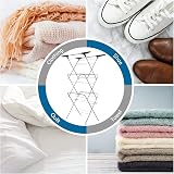 Rainberg 3 Tier Clothes Airer Indoor/Outdoor Drying Rack, 20m Space Saver view 3