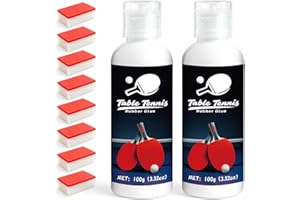 GDDP 200ml Table Tennis Glue, Suitable for Assembling Table Tennis Elastic Sponge Rubber Design, Eight Sponge Brushes for Eas