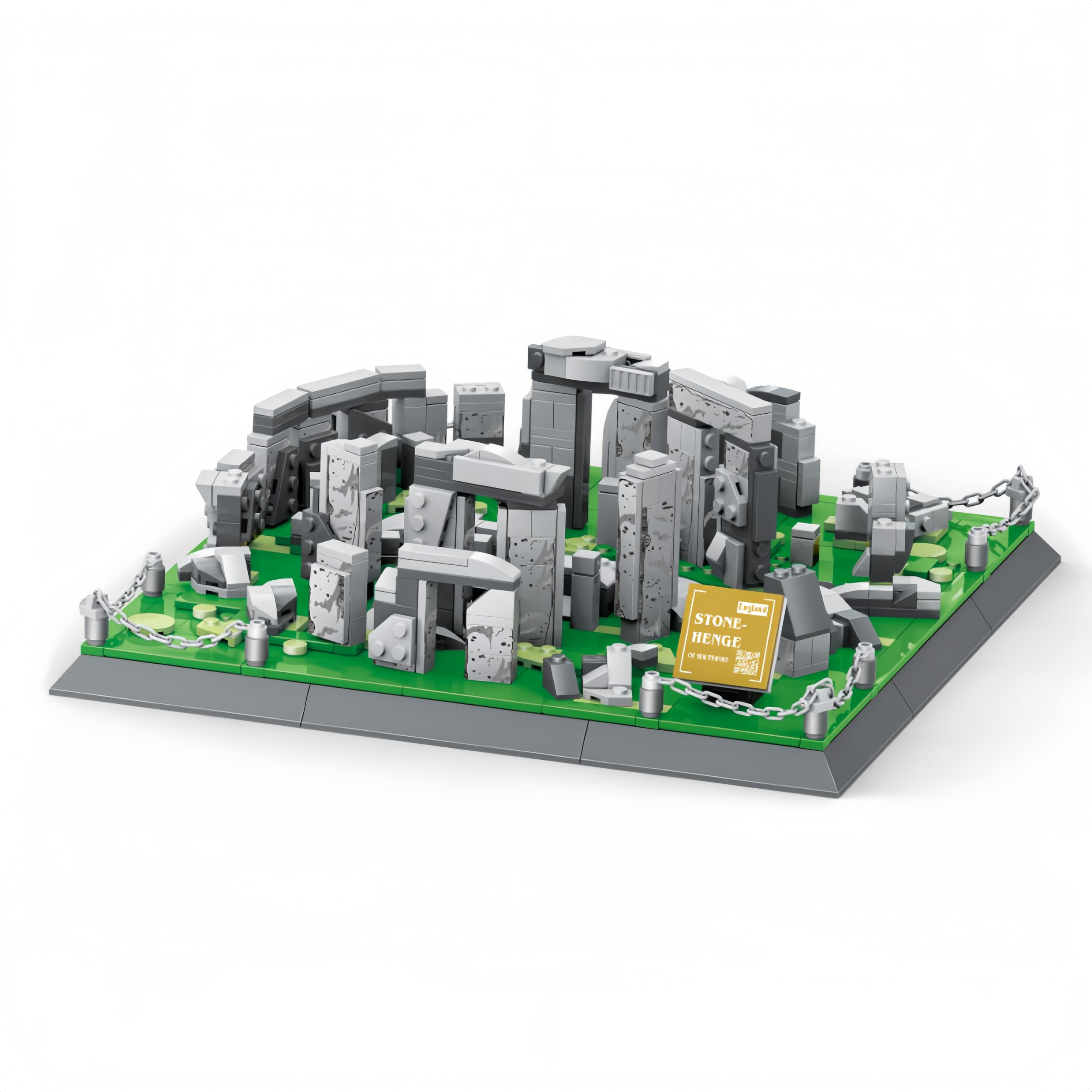 Unativer Stonehenge Building Blocks Set, 753 PCS Historic Architecture Model Kit of Wiltshire England, Ancient Landmark Brick Set for Adults, Creative DIY Bricks Toys Gift for Kids