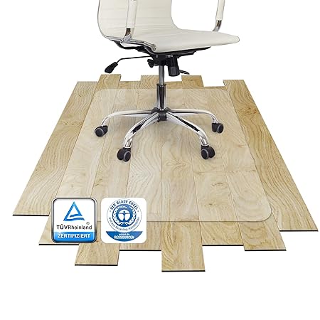 Bodenschutzmatte PET ®Performa für Hartboden mit TÜV und Blauer Engel - 4 Größen wählbar - 115x135cm