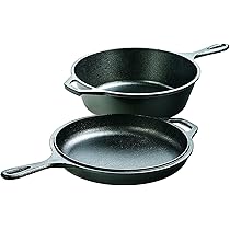 Lodge LCC3CN 3qt. (26cm/10.25-Inch Diameter) Cast Iron Combo