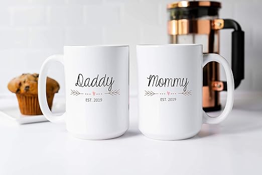 mom dad mug set