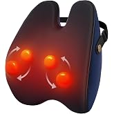 Shiatsu Neck and Back Massager with Heat, Neck and Shoulder Massagers, Deep Tissue Kneading Massage Pillow for Lower Back, Shoulder, Leg Muscle Pain Relief, Relax Christmas Gift for Woman Man Dad Mom