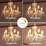Caldarax E14 28W Candle Bulbs Dimmable 2700K 350LM Clear Glass Pack of 5 view 3