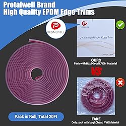 Clear Rubber Edge Trim, Self-Adhesive Rubber Edge