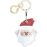 Leather Keychain Holder Case Compatible with AirTag,Cute Protective Cover with Keyring,Anti-Scratch Finder GPS Tracker Case for Wallet Keys,Bag,Pets,Backpack(A)