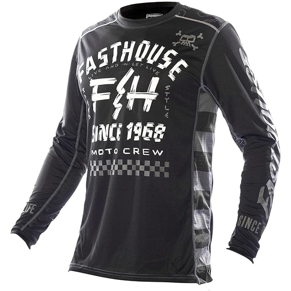 Amazon.com: FASTHOUSE Youth Carbon Jersey (Black/White, Small