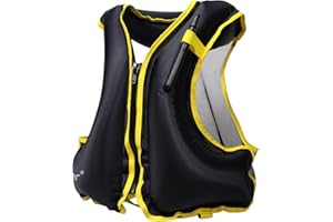 NAXER Swimming Vests for Adults - Inflatable Kayak Safety Jackets for Kayaking Paddling Snorkeling Boating Canoeing - Packable Lightweight Water Sports Jackets for Men and Women 90-160 lbs