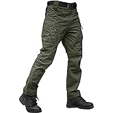 TACVASEN Men's Tactical Pants 9 Pockets Cargo Hiking Pants Lightweight Work Pants for Men Construction Water Resistant