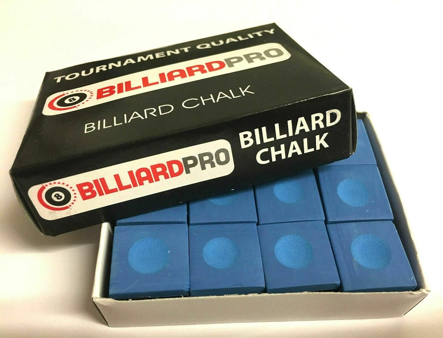 cueball16 12 Pieces BOX of Tournament Quality BLUE Snooker or Pool Cue Tips Chalks