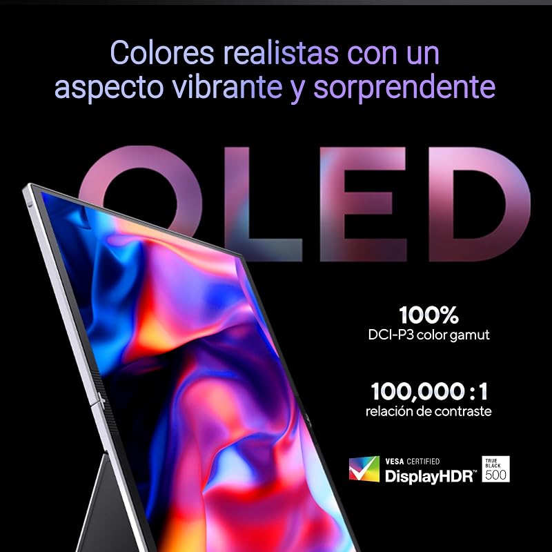 ZenScreen Fold OLED MQ17QH Monitor OLED Portátil QHD, 2560x1920, 17,3 polegadas, Tecnologia Dobrável, DisplayHDR 500, 100% DCI-P3, USB Type-C, Mini-HDMI, Buraco para Tripé, Suporte, FSC