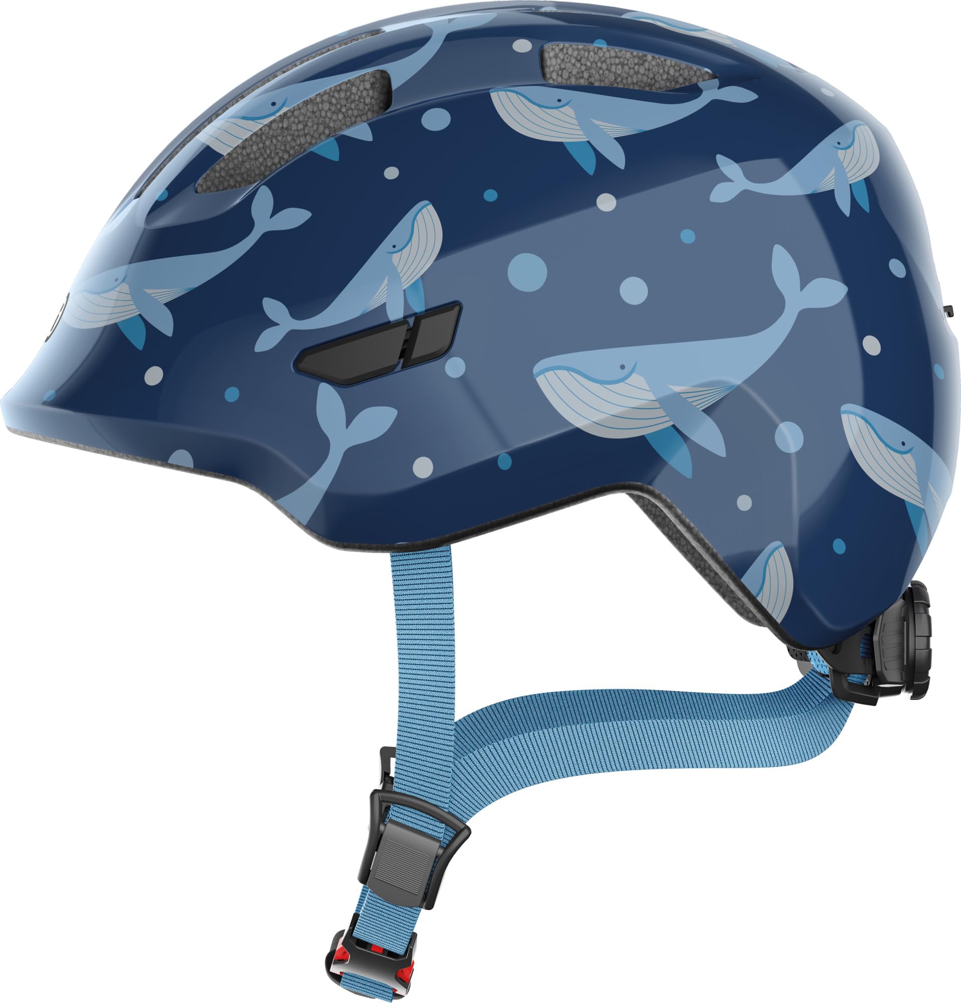 ABUS Smiley 3.0 children's helmet - bike helmet with a low fit, child-friendly designs & space for a pigtail - for girls and boys