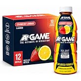 A-GAME Electrolyte Drink, Strawberry Lemonade Flavor, 12 Pack | Electrolyte Drink for Everyday Hydration