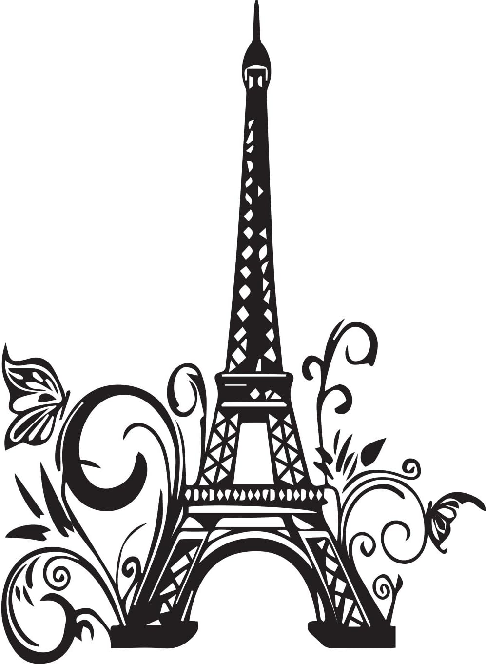 Amazon Com Global Sign Images Inc Cute Wall Decals Eiffel Tower
