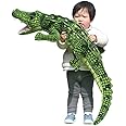 JESONN Realistic Soft Plush Animals Stuffed Toys Crocodile for Kids' Pillow and Gifts,43.3 Inches or 110CM,1PC