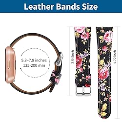 BOTNUW Leather Bands Compatible with Fit bit Versa