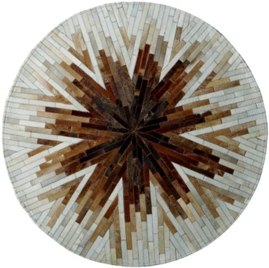 FZFZFZ Carpet - leather stitching round cushions ?7 styles / 5 sizes?, A, 150cm
