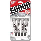 Eclectic Products 5510310 6 Pack E6000 Mini Tube Craft Adhesive, Clear6