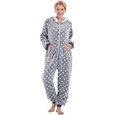 Istylish Onesie Pajamas for Women Fleece Womens Onesie Pajamas, Fuzzy Pajama Onesies for Women