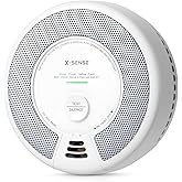 X-Sense Smoke Detector Carbon Monoxide Alarm Combo 10-Year Battery, UL 217 & UL 2034 Certified, Model SC06, 1-Pack