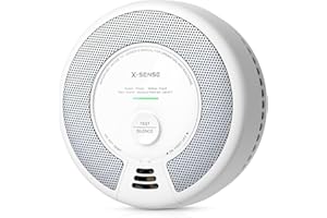 X-Sense Smoke Detector Carbon Monoxide Alarm Combo 10-Year Battery, UL 217 & UL 2034 Certified, Model SC06, 1-Pack
